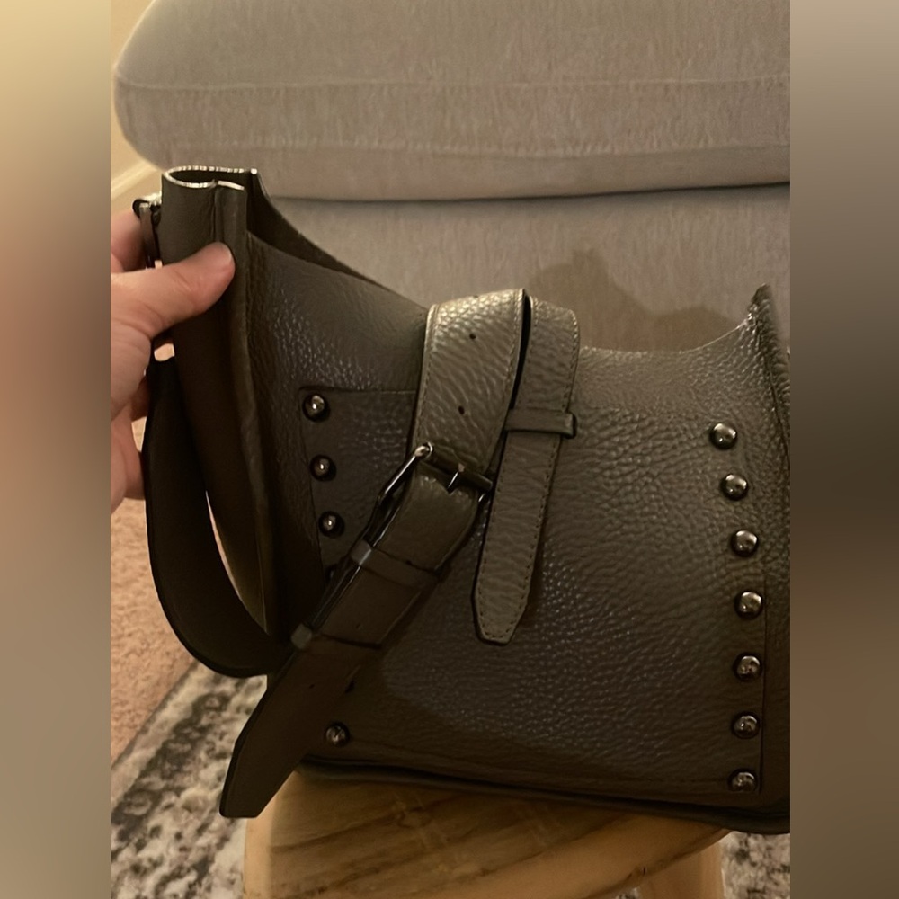 Rebecca Minkoff grey feed bag
